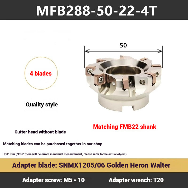 1114-88 Degree MFB288 Fast Feed Double Sided Milling Cutter Block Heavy Duty Face Milling Cutter Block MFSN Flying Cutter Block SNMU1206 Shandong Denso Pricision Tools Co.,Ltd.